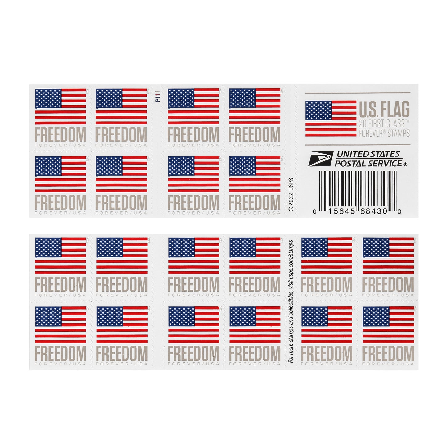 2023 US Flag Freedom Forever Postage Stamps Booklets Sheets