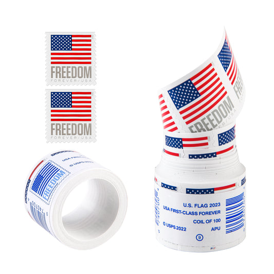 2023 US Flag Freedom Forever Postage Stamps Coils Rolls