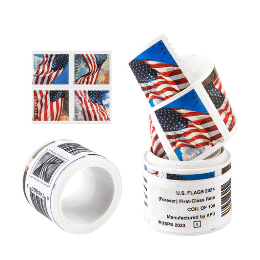 2024 US Flag Forever Postage Stamps Coils