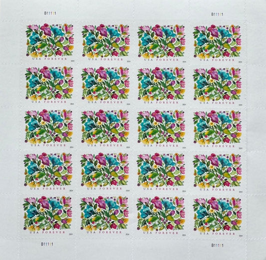 Celebration Blooms Forever Postage Stamps