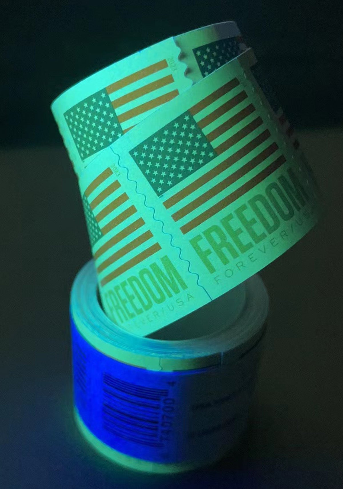 Forever Stamps UV coating
