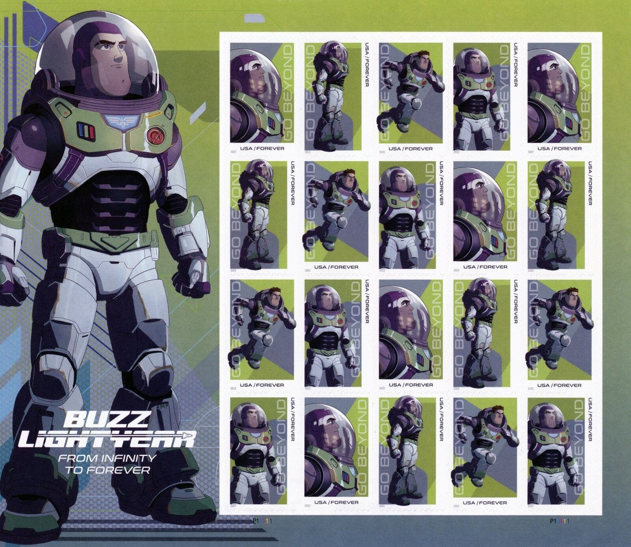 ‘Go Beyond’ Your Typical with Buzz Lightyear Forever Postage Stamps