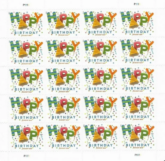 Happy Birthday Forever Postage Stamps