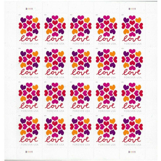 Love Hearts Blossom Forever Stamps