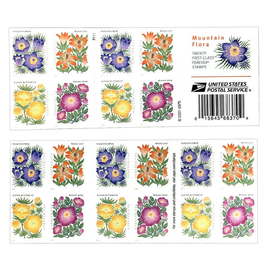 Mountain Flora Flower Forever Postage Stamps