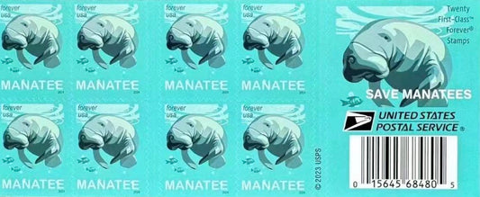 Save Manatees Forever Postage Stamps