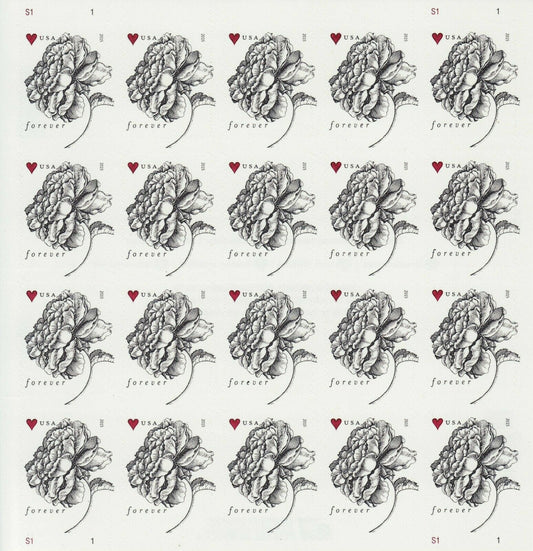 Vintage Rose Forever Stamps
